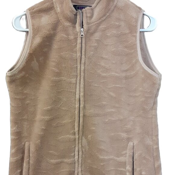 Effeci Crea Zioni Woman's Vest Size MEDIUM, Zip Closure, Pockets, brown - Picture 1 of 7